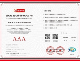 企业信用等级证书