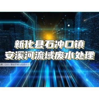新化县石冲口镇安溪河流域废水处理